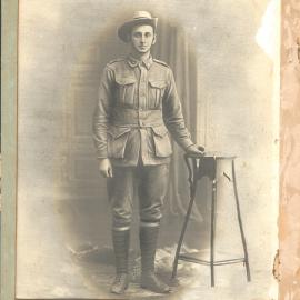 Portrait of World War I soldier Jack Lee, 1915