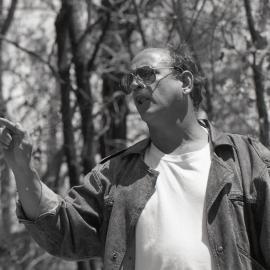 Alph Williams speaks at the Look-At-Me-Now outfall protest, late 1991