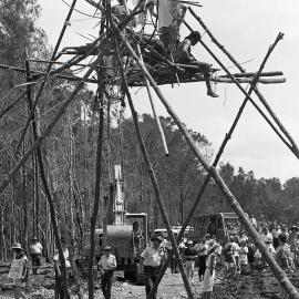 A tepee of protest, 25 November 1991