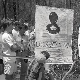 Protest signs, November 1991