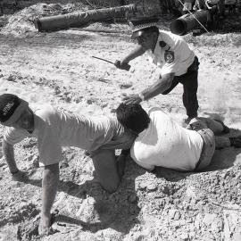 An arrest in progress, 27 November 1991