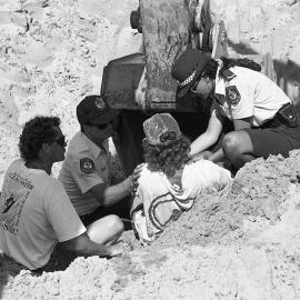Under the trench digger, 27 November 1991