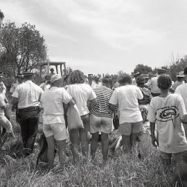 Surrounded by the police, 26 November 1991