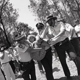 Melody Haskins is arrested for the second time at the protests, late 1991