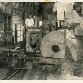 A Canadian carriage inside Allen Taylor's sawmill