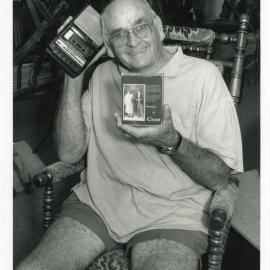 Alan Scolari with cassette tape recorder, 25 March 1997