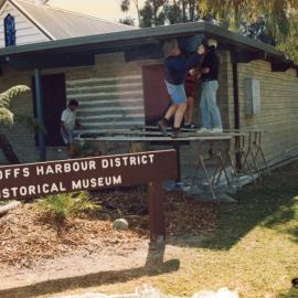 A working bee to paint the Historical Society's Museum, 16 August 1992