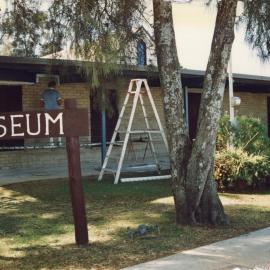 A working bee to paint the Historical Society's Museum, 16 August 1992