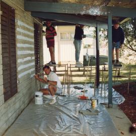 A working bee to paint the Historical Society's Museum, 15 August 1992
