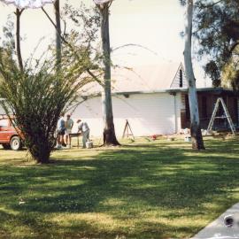 A working bee to paint the Historical Society's Museum, 15 August 1992