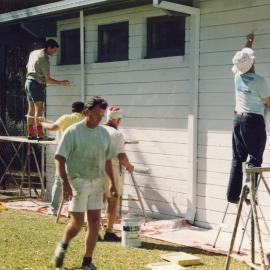 A working bee to paint the Historical Society's Museum, 15 August 1992