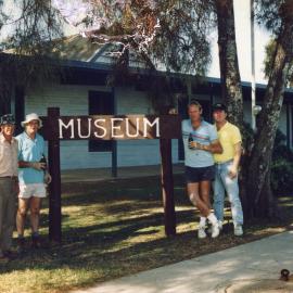 Rotary Club members enjoy refreshment at the Museum working bee, 15 August 1992