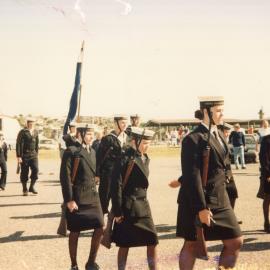 Naval cadets march at the Jetty Centenary, 2 August 1992