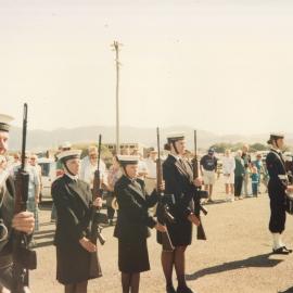 Naval cadets in formation at the Jetty Centenary, 2 August 1992