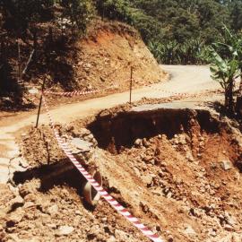 Flood damage on Bruxner Park Road, 23 November 1996