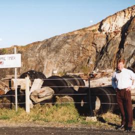 Coffs Council General Manager Mark Ferguson at the southern breakwall quarry