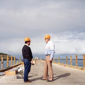 Jetty upgrade, early 1990s