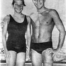 Ilsa and John Konrads visit for the Rotary Club swimming carnival, 26 February 1959