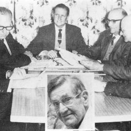 Signing the contract for the Northern Rivers television station, 1965