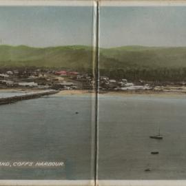 Township panorama and harbour from Muttonbird Island