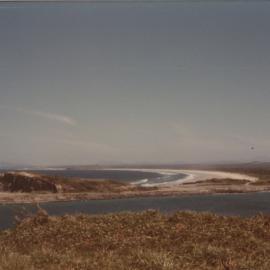 View to the quarry from Muttonbird Island, 23 October 1980