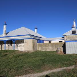 North side at the back of the cottages, 8 May 2019