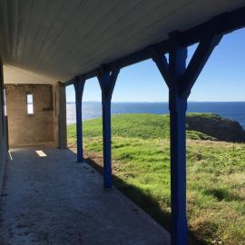 East side of the northern cottage, 7 May 2019