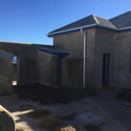 Inside view of the courtyard of the northern cottage, 8 May 2019