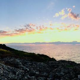 Panorama of the South Solitary Island lighthouse, 10 May 2019