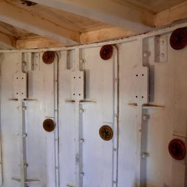 The internal wall of the South Solitary Island lighthouse, 6 May 2019