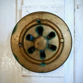 Brass vents inside the South Solitary Island lighthouse, 6 May 2019