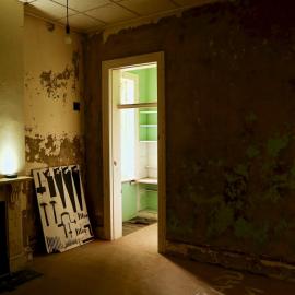 Inside the southern cottage on South Solitary Island, 9 May 2019