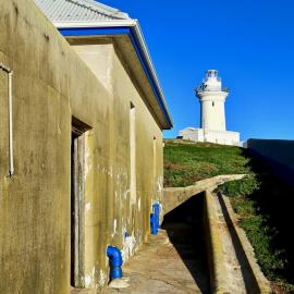 View of the Lighthouse from the lightkeeper's backyard, 6 May 2019