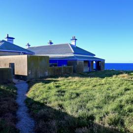 The yard between the cottages, South Solitary Island Lighthouse, 6 May 2019