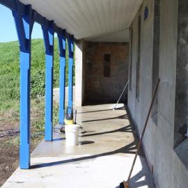 Eastern side of the southern cottage, 7 May 2019