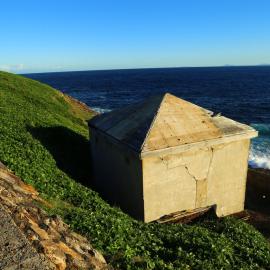 Jetty storage shed on South Solitary Island, 6 May 2019