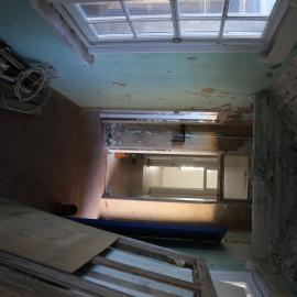 The back hallway of the lightkeeper's cottage, 7 May 2019