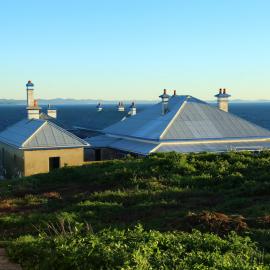 View across the cottages towards the mainland, 8 May 2019