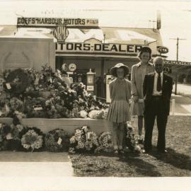 The Heber family at the ANZAC Day service, 1944