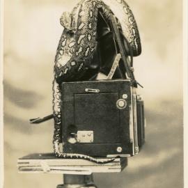 Photograph of Joe Blake on Marie Hunt's Camera, c. 1950