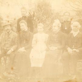 Janet Mary Korff and family, 1889-90