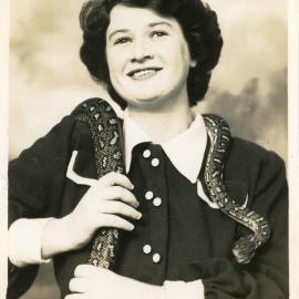 Photograph of Jessica Hill with Joe Blake, c. 1950