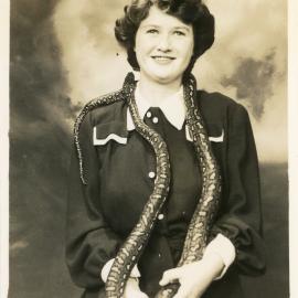 Photograph of Jessica Hill with Joe Blake, c. 1950