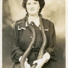 Photograph of Jessica Hill with Joe Blake, c. 1950