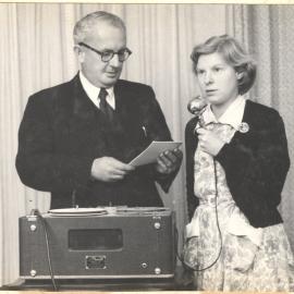 Jack Gerard interviewing a woman