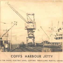 A level luffing crane working at the Jetty