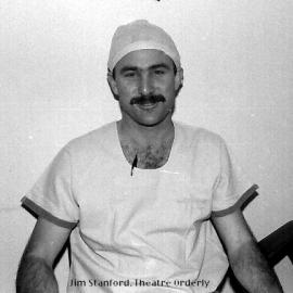 Theatre Orderly Jim Stanford at the old Coffs Harbour Hospital