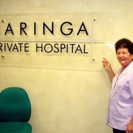 Front office receptionist Ruth Scott at Baringa Private Hospital, 2006