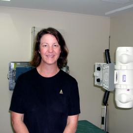 Radiographer Delanie Green at Baringa Private Hospital, 2006