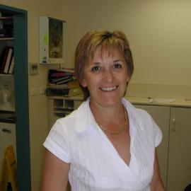 Physiotherapist Fay Wiffen at Baringa Private Hospital, 2006